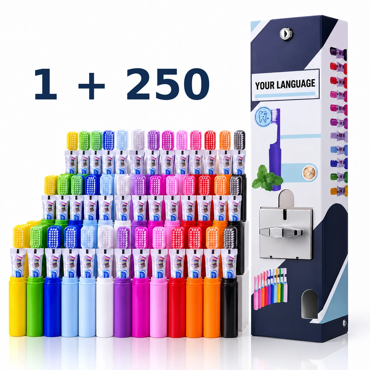 DIFRESH vending machine and dental kits